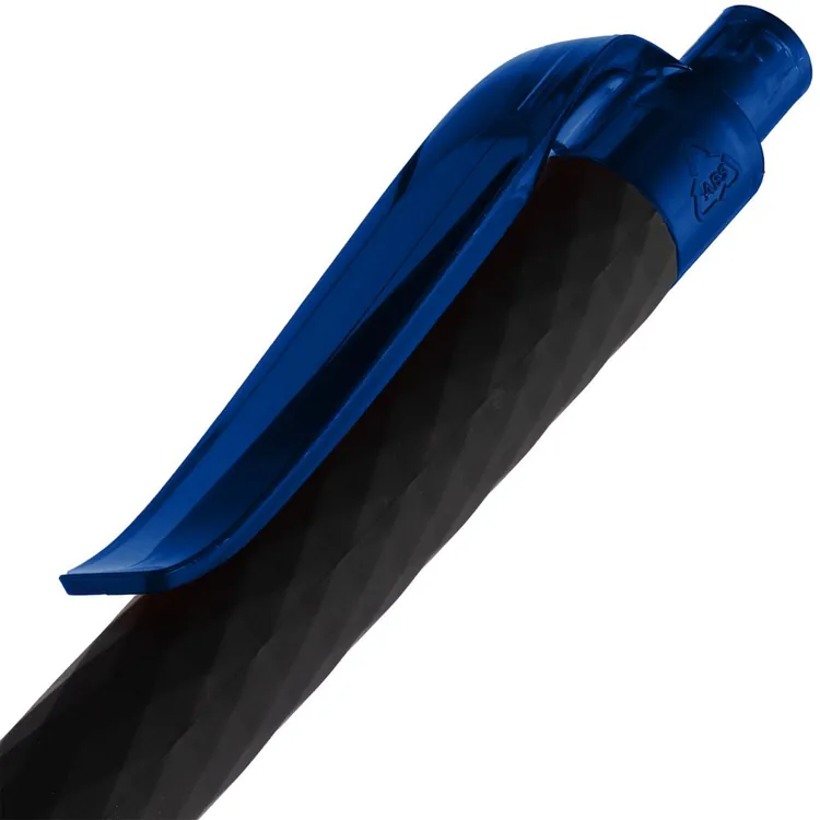 Ручка шариковая Prodir QS01 PRT-T Soft Touch, черная с синим арт.7091.34