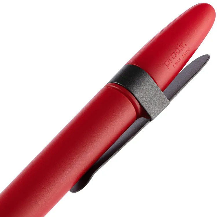 Ручка шариковая Prodir DS5 TSM Metal Clip, красная с серым арт.16199.51