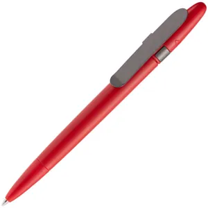 Ручка шариковая Prodir DS5 TSM Metal Clip, красная с серым арт.16199.51
