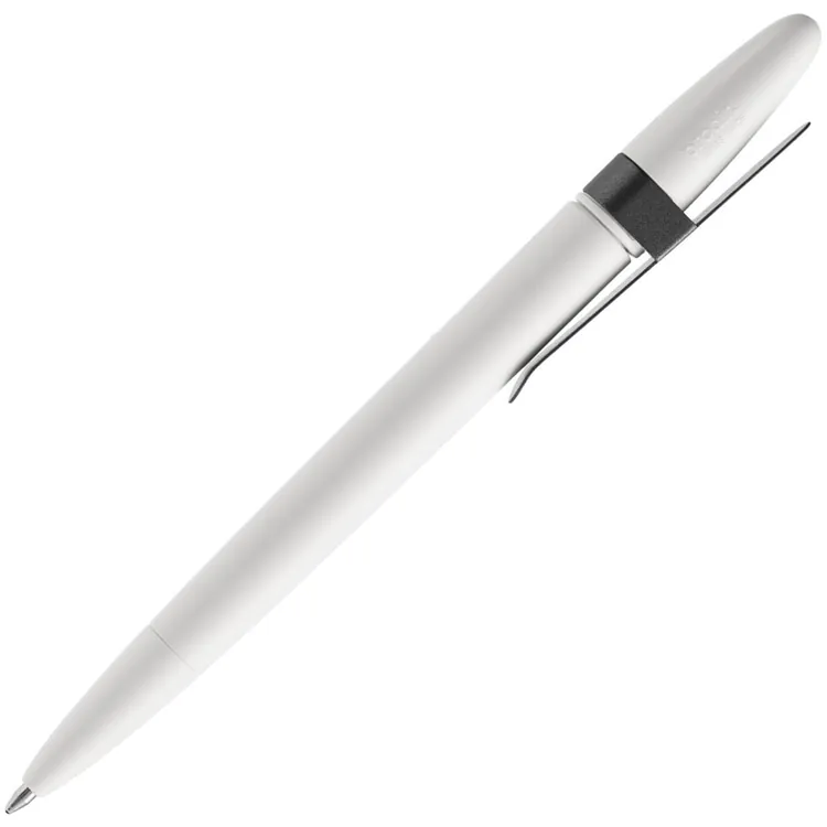 Ручка шариковая Prodir DS5 TSM Metal Clip, белая с серым арт.16199.61