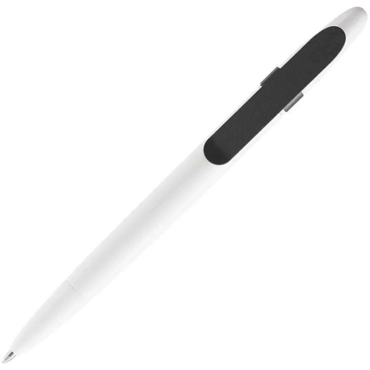 Ручка шариковая Prodir DS5 TSM Metal Clip, белая с серым арт.16199.61