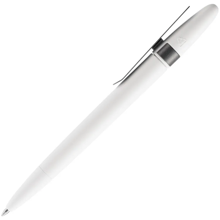 Ручка шариковая Prodir DS5 TSM Metal Clip, белая с серым арт.16199.61