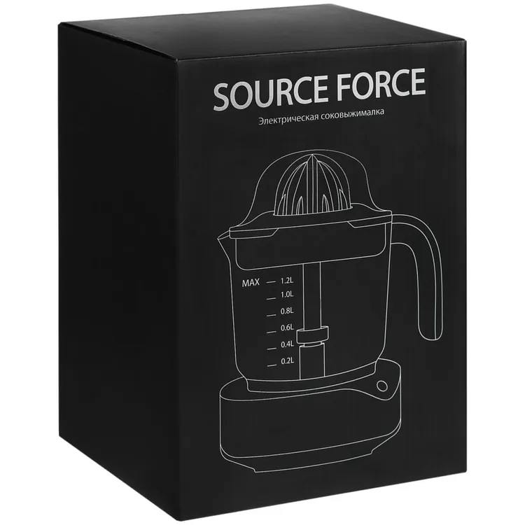 Электрическая соковыжималка для цитрусовых Source Force, серебристо-черная арт.17329.13