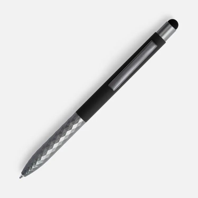 Ручка шариковая Digit Soft Touch со стилусом, черная арт.18322.30