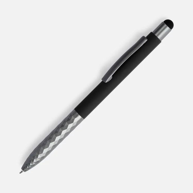 Ручка шариковая Digit Soft Touch со стилусом, черная арт.18322.30