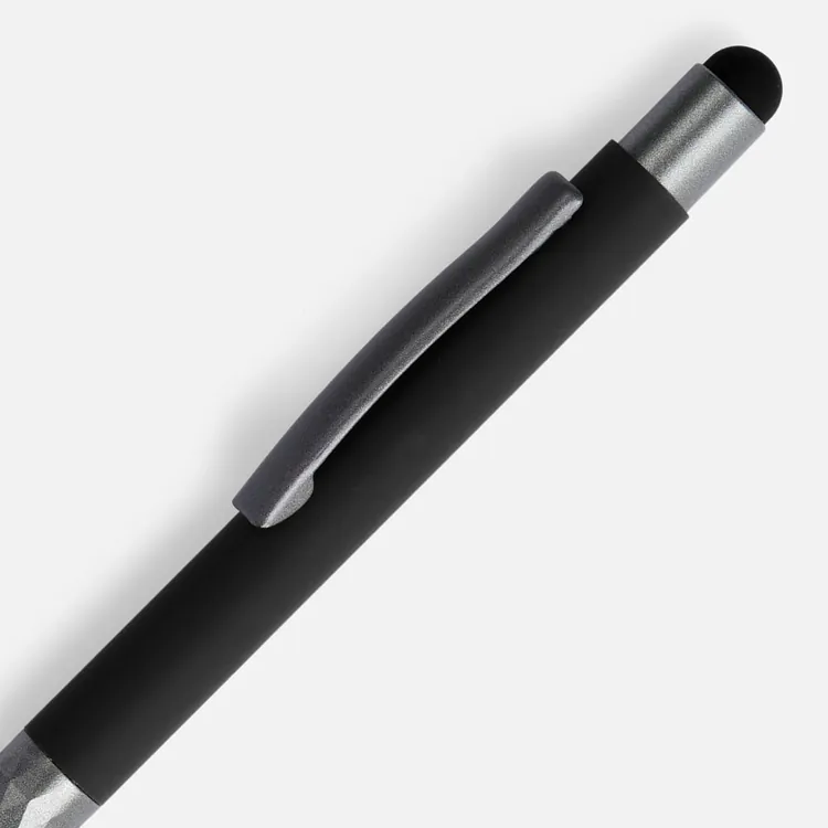 Ручка шариковая Digit Soft Touch со стилусом, черная арт.18322.30
