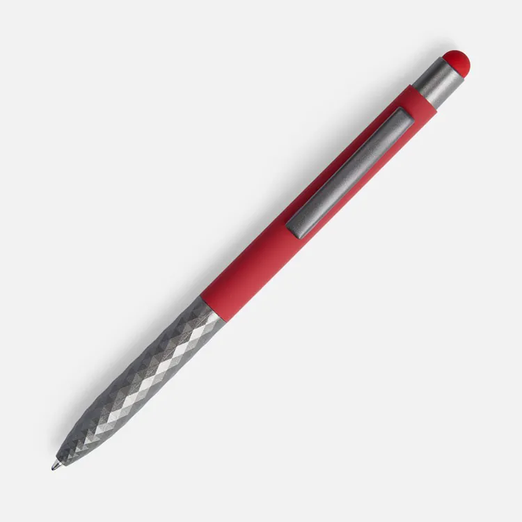 Ручка шариковая Digit Soft Touch со стилусом, красная арт.18322.50