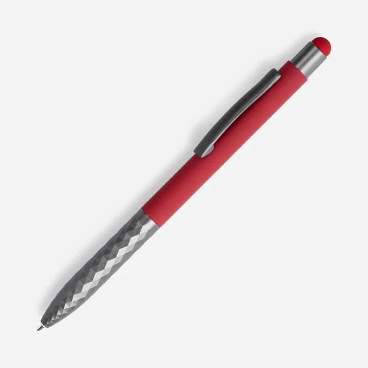Ручка шариковая Digit Soft Touch со стилусом, красная арт.18322.50