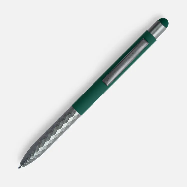 Ручка шариковая Digit Soft Touch со стилусом, зеленая арт.18322.90