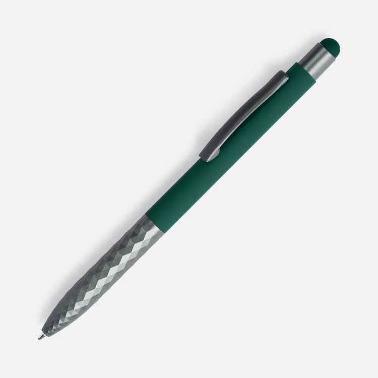 Ручка шариковая Digit Soft Touch со стилусом, зеленая арт.18322.90