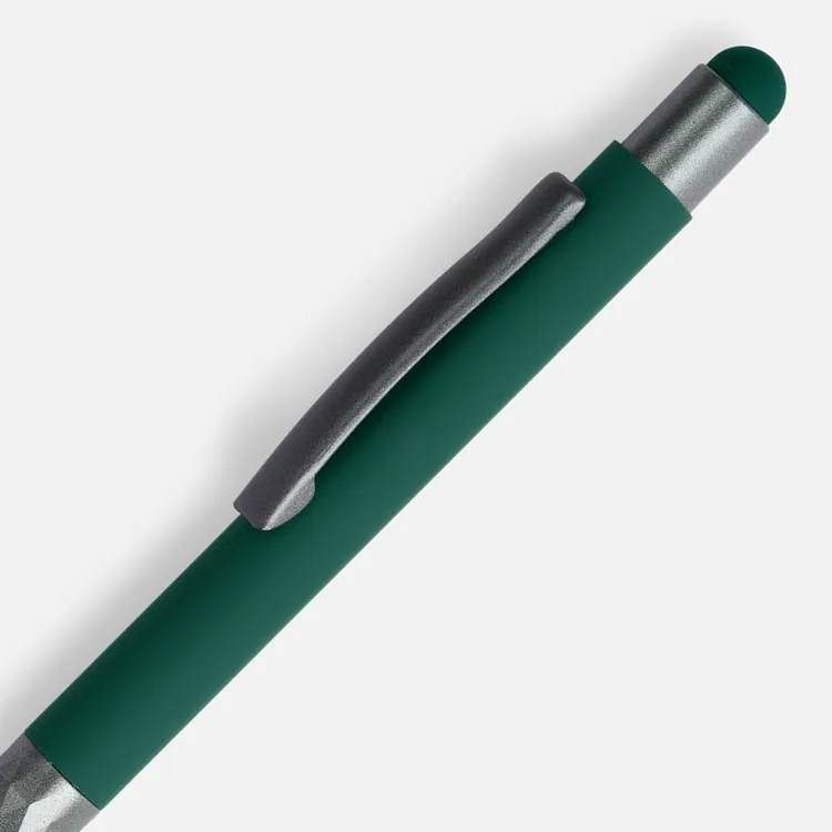 Ручка шариковая Digit Soft Touch со стилусом, зеленая арт.18322.90