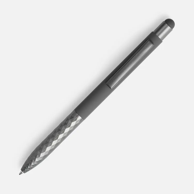 Ручка шариковая Digit Soft Touch со стилусом, серая арт.18322.10
