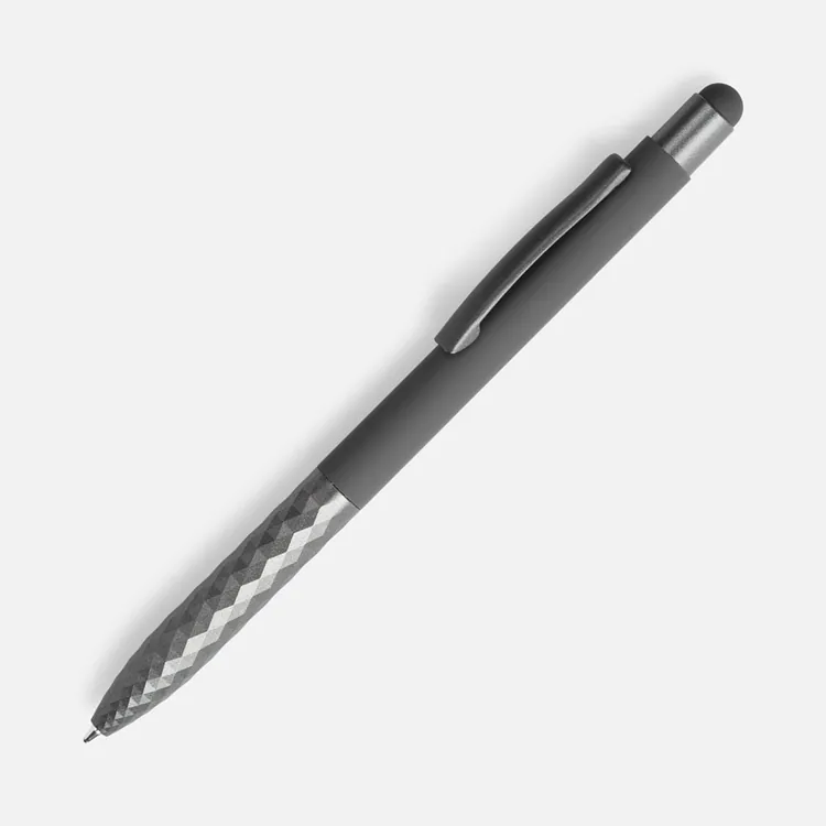 Ручка шариковая Digit Soft Touch со стилусом, серая арт.18322.10