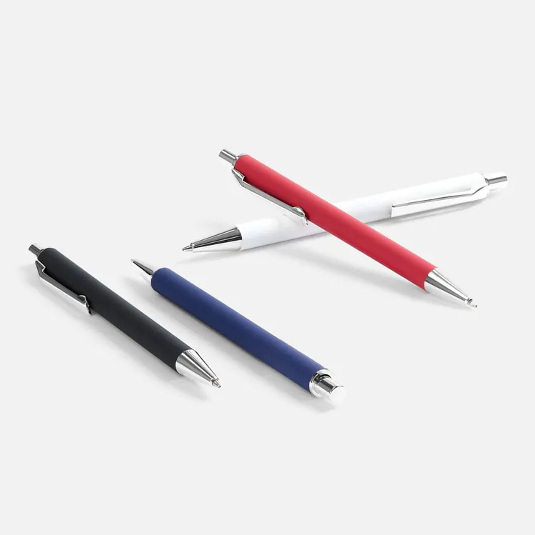 Ручка шариковая Lobby Soft Touch Chrome, белая арт.18323.60