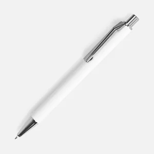 Ручка шариковая Lobby Soft Touch Chrome, белая арт.18323.60