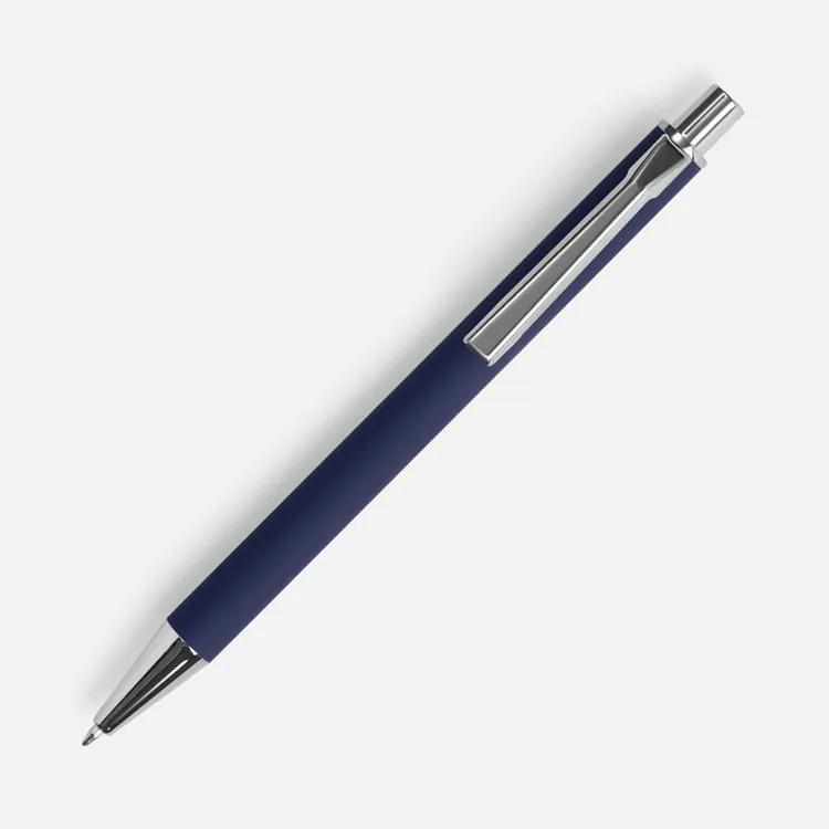 Ручка шариковая Lobby Soft Touch Chrome, синяя арт.18323.40