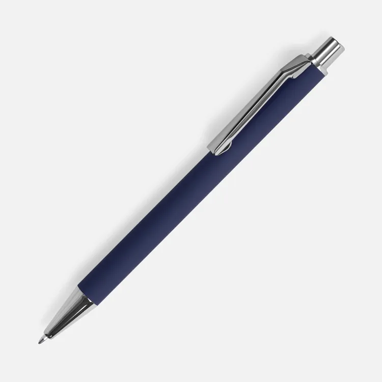 Ручка шариковая Lobby Soft Touch Chrome, синяя арт.18323.40