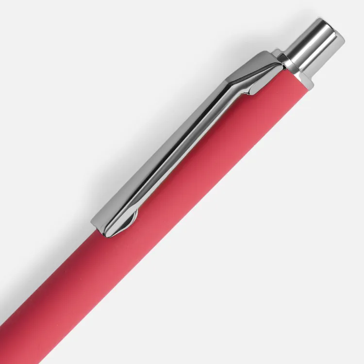 Ручка шариковая Lobby Soft Touch Chrome, красная арт.18323.50