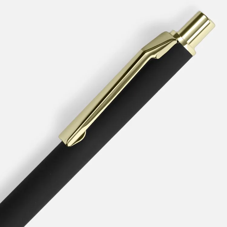 Ручка шариковая Lobby Soft Touch Gold, черная арт.18324.30