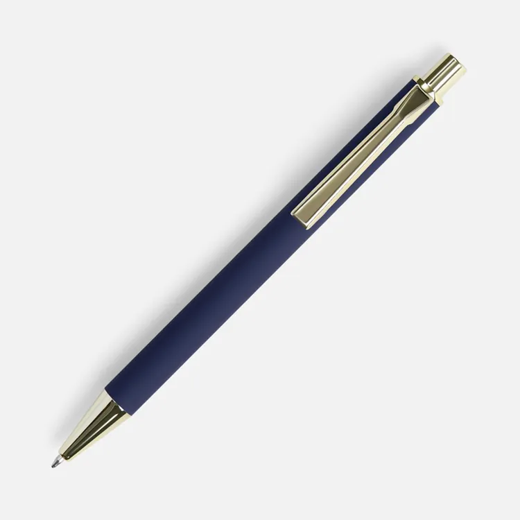 Ручка шариковая Lobby Soft Touch Gold, синяя арт.18324.40