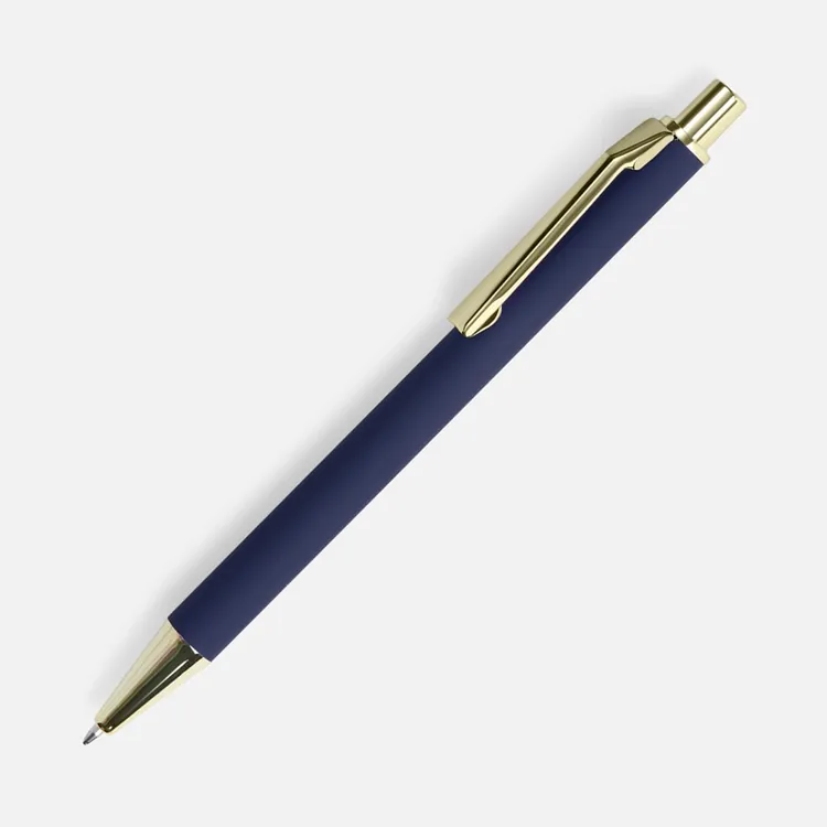 Ручка шариковая Lobby Soft Touch Gold, синяя арт.18324.40
