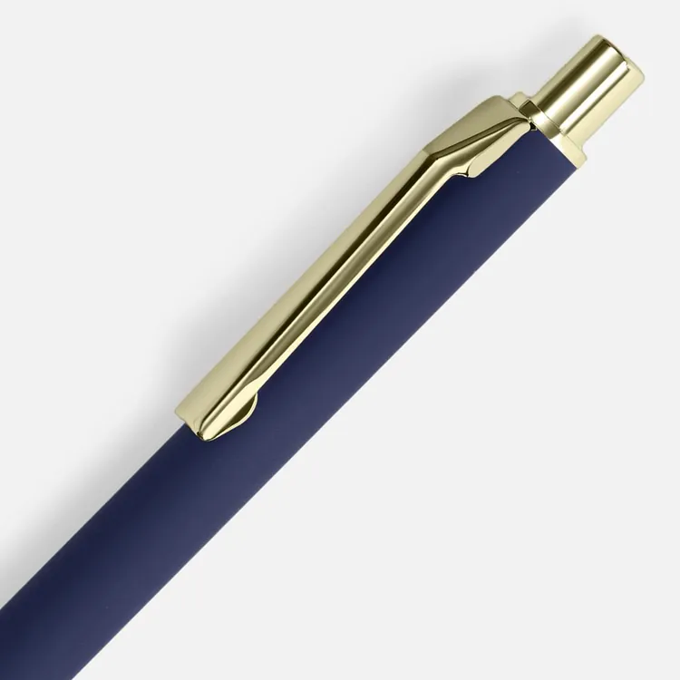 Ручка шариковая Lobby Soft Touch Gold, синяя арт.18324.40