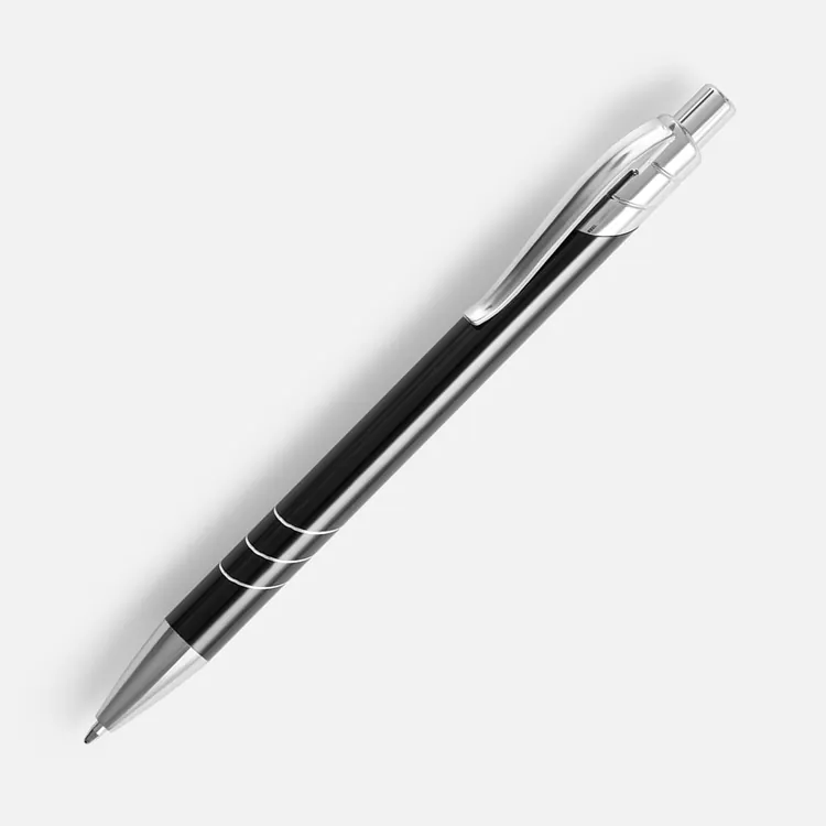 Ручка шариковая Undertone Metallic, черная арт.18326.30