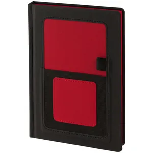 Ежедневник Mobile на заказ, недатированный, черно-красный арт.15885.53