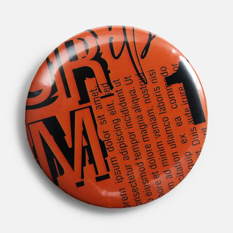 Значок закатной Pinback Print, XL арт.15993.04
