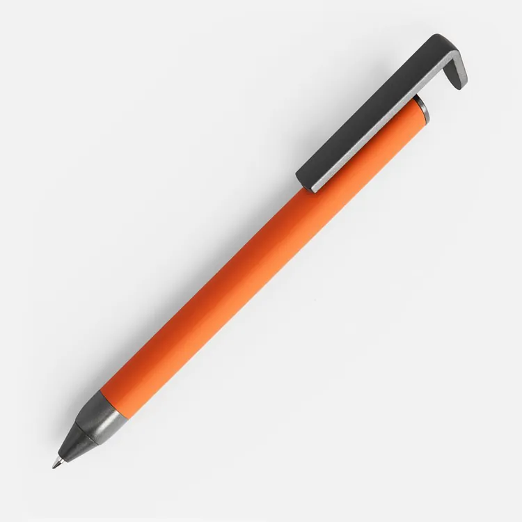 Ручка шариковая Standic с подставкой для телефона, оранжевая арт.16169.20
