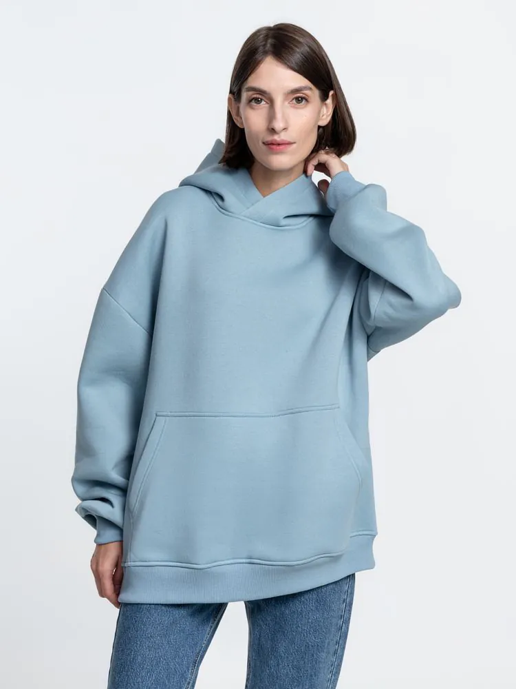 Худи Kulonga Oversize, серо-голубое арт.14101.14