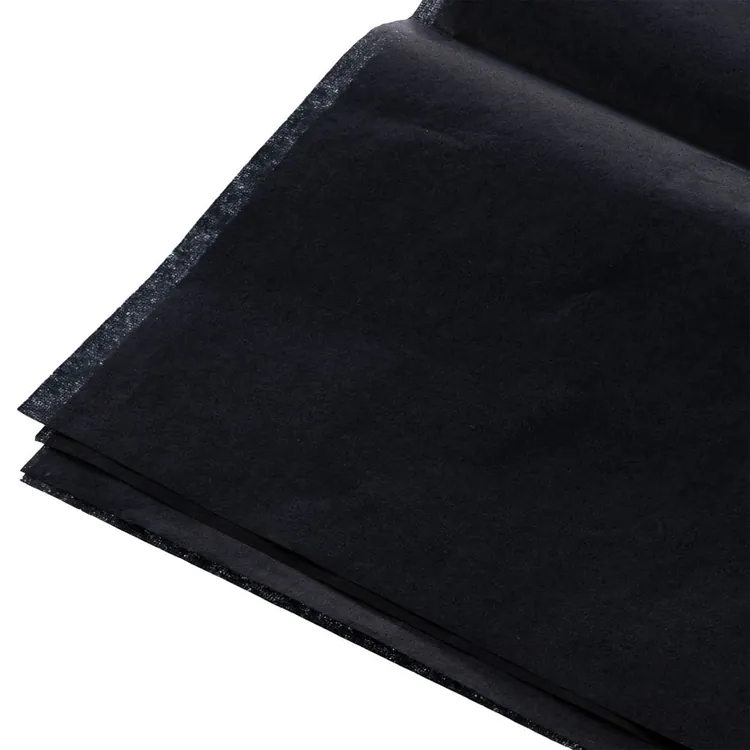 Декоративная упаковочная бумага Tissue, черная арт.27672.30