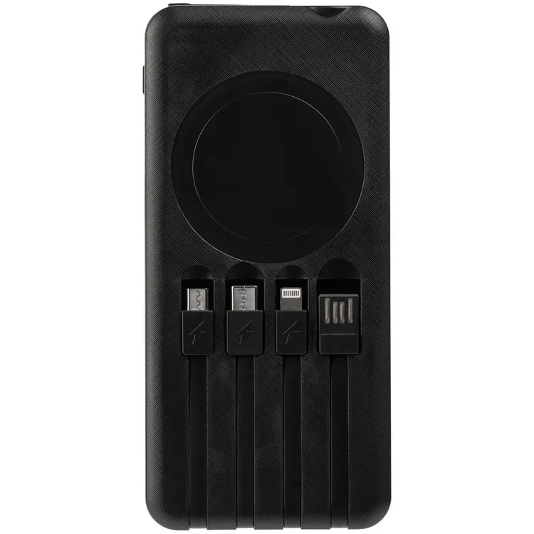 Аккумулятор с беспроводной зарядкой Holiday Maker Wireless, 10000 мАч, синий арт.24979.40