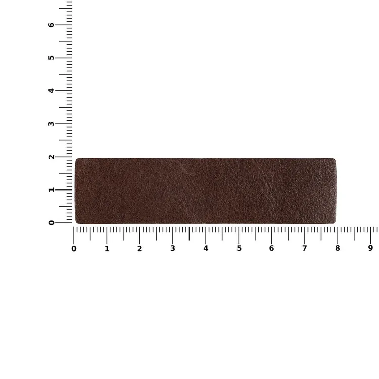 Лейбл кожаный Pasek, S, коричневый арт.16233.59