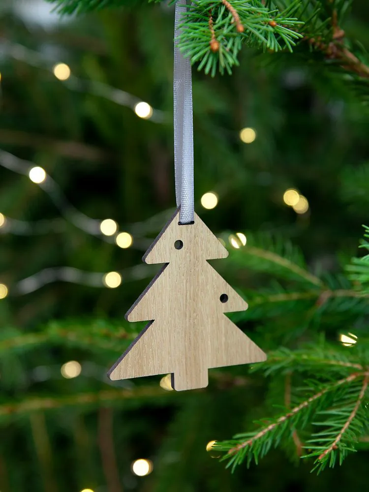 Деревянная подвеска Christmate, елочка арт.20225.01