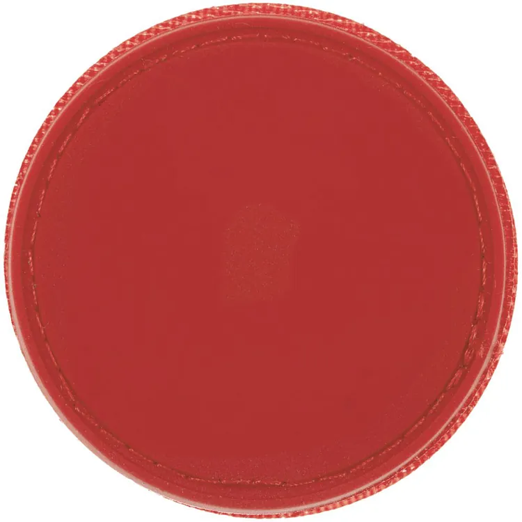 Лейбл из ПВХ с липучкой Menteqo Round, красный арт.16299.50