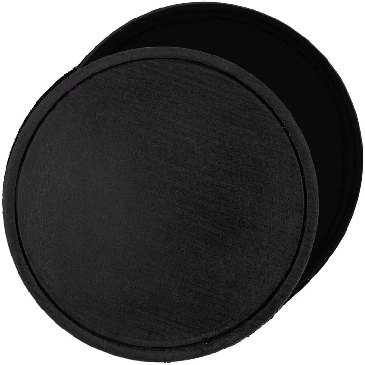 Лейбл из ПВХ с липучкой Menteqo Round, черный арт.16299.30
