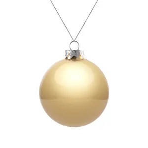 Оформительский шар Finery, 8 см, глянцевый золотистый арт.17678.00